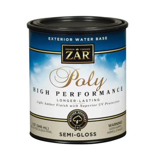 ZAR Semi-Gloss Clear Water Based Polyurethane 1 qt. (Pack of 4)