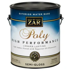 ZAR Semi-Gloss Clear Water-Based Polyurethane 1 gal. (Pack of 2)