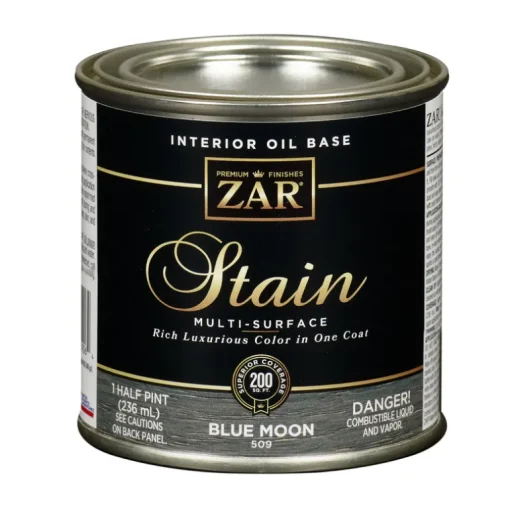 ZAR Semi-Transparent Blue Moon Oil-Based Wood Stain 8 oz. (Pack of 6)