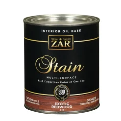 ZAR Semi-Transparent Exotic Redwood Oil-Based Wood Stain 1 qt. (Pack of 4)