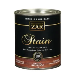 ZAR Semi-Transparent Exotic Redwood Oil-Based Wood Stain 1 qt. (Pack of 4)