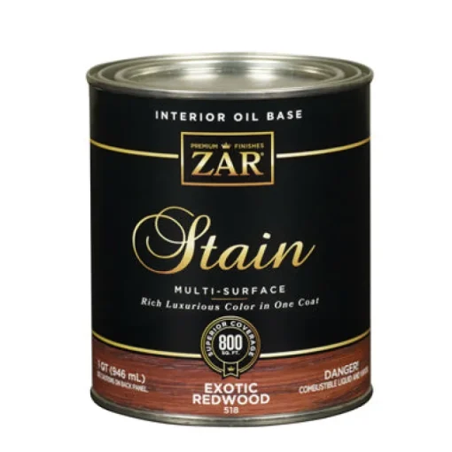 ZAR Semi-Transparent Exotic Redwood Oil-Based Wood Stain 1 qt. (Pack of 4)
