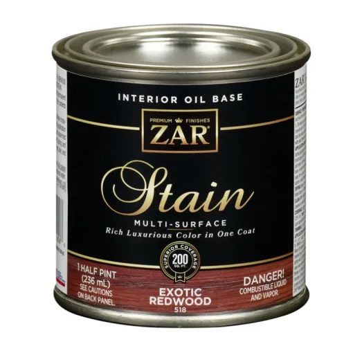 ZAR Semi-Transparent Exotic Redwood Oil-Based Wood Stain 8 oz. (Pack of 6)