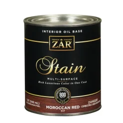 ZAR Semi-Transparent Moroccan Red Oil-Based Wood Stain 1 qt. (Pack of 4)