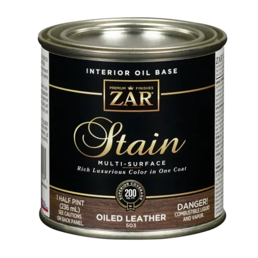 ZAR Semi-Transparent Oiled Leather Oil-Based Wood Stain 8 oz. (Pack of 6)