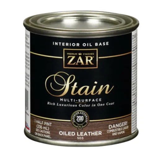 ZAR Semi-Transparent Oiled Leather Oil-Based Wood Stain 8 oz. (Pack of 6)