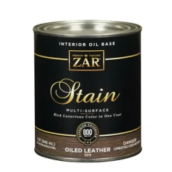 ZAR Semi-Transparent Oiled Leather Oil-Based Wood Stain 1 qt. (Pack of 4)