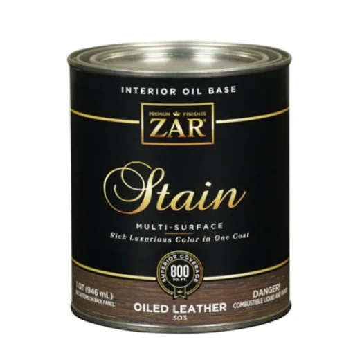 ZAR Semi-Transparent Oiled Leather Oil-Based Wood Stain 1 qt. (Pack of 4)