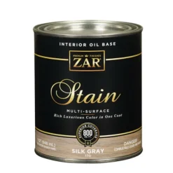 ZAR Solid Silk Gray Oil-Based Polyurethane Wood Stain 1 qt