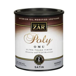 Zar Ultra Max Satin Clear Polyurethane 1 Qt.