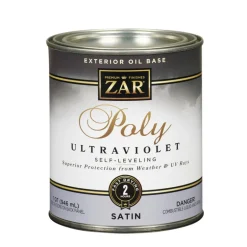 ZAR Ultra Satin Clear Oil-Based Polyurethane Fast Dry Wood Stain 1 qt. (Pack of 4)
