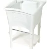 Zenith 24 in. W x 24 in. D Single Composite Laundry Tub