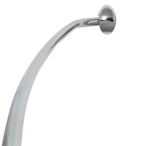 Zenith Adjustable Curved Shower Rod 72 in. L Chrome (Pack of 6)