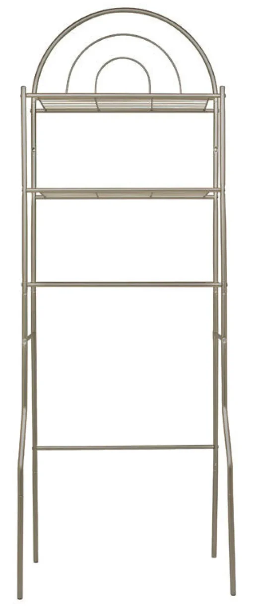 Zenith Products Nickel Silver Steel Bathroom Spacesaver
