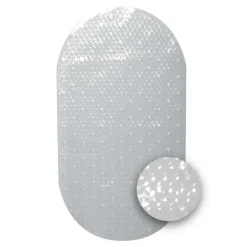 Zenith Products Zenna Home 27-1/2 in. L X 15 in. W Clear Vinyl Bath Mat