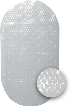 Zenith Products Zenna Home 27-1/2 in. L X 15 in. W Clear Vinyl Bath Mat