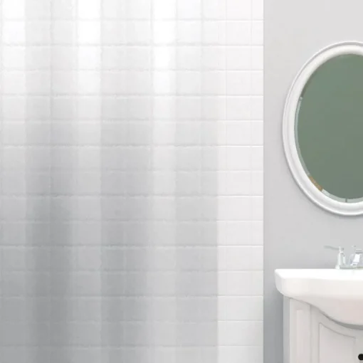 Zenna Home 72 in. H X 70 in. W Clear Solid Shower Curtain Liner PEVA