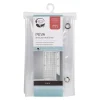 Zenna Home 78 in. H X 54 in. W Clear Solid Stall Liner PEVA
