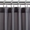 Zenna Home 72 in. H X 70 in. W Gray Solid Shower Curtain Liner Fabric