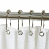 Zenna Home Chrome Silver Metal Shower Curtain Rings 12 pk