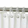 Zenna Home Clear Plastic Shower Curtain Rings 12 pk