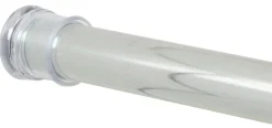 Zenna Home Shower Curtain Rod 72 in. L Silver