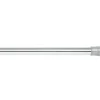 Zenna Home Shower Tension Rod 60 in. L Silver