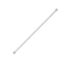 Zenna Home Shower Tension Rod 60 in. L Silver