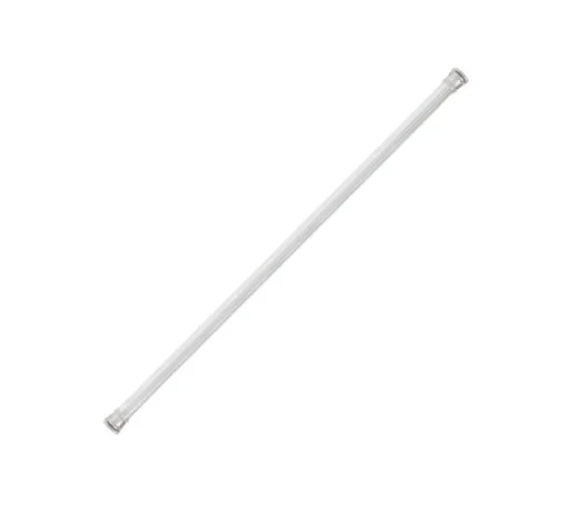 Zenna Home Shower Tension Rod 60 in. L Silver