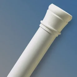Zenna Home Shower Tension Rod 60 in. L White