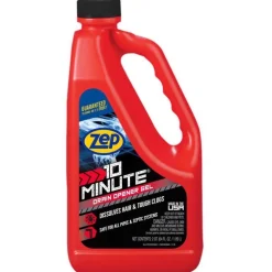 Zep 10 Minute Hair Clog Remover Gel Drain Cleaner 64 oz. (Pack of 6)