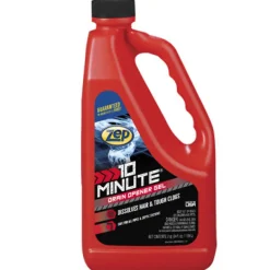 Zep 10 Minute Hair Clog Remover Gel Drain Cleaner 64 oz. (Pack of 6)