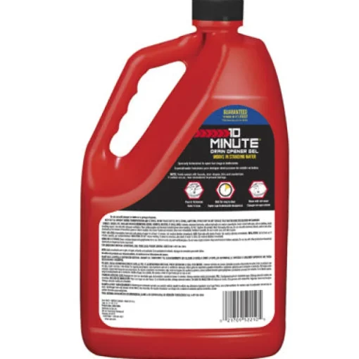 Zep Liquid Drain Cleaner Fast Acting Hair Clog Remover 1 gal. (Pack of 4)
