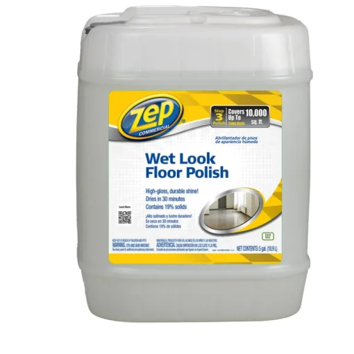 Zep Wet-Look No Scent Floor Finish Liquid 5 gal