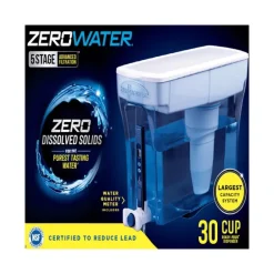 ZeroWater Ready-Pour 30 cups Blue Water Filtration Dispenser