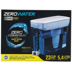 ZeroWater ZD-018 Blue Activated Carbon 23-Cups Dispenser 184 oz. Capacity