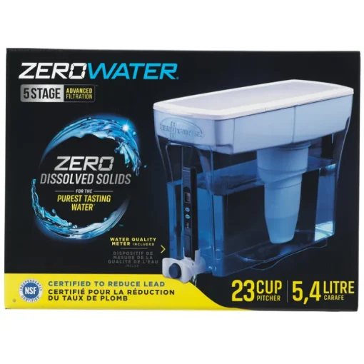 ZeroWater ZD-018 Blue Activated Carbon 23-Cups Dispenser 184 oz. Capacity