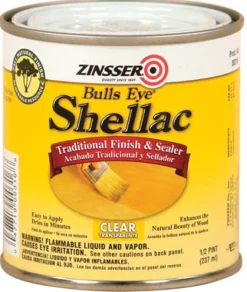 Zinsser Bulls Eye Clear Shellac Finish and Sealer 0.5 pt. (Pack of 6)