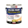 Zinsser Flat Bright White Water-Based Ceiling Paint and Primer in One Interior 1 gal (Pack of 2).