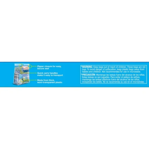 Ziploc Big Bags 32.4 in. H x 24 in. W x 24 in. D Storage Bag (Pack of 4)