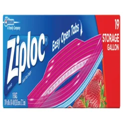 Ziploc Food Storage Bag 19 pk Clear (Pack of 12)