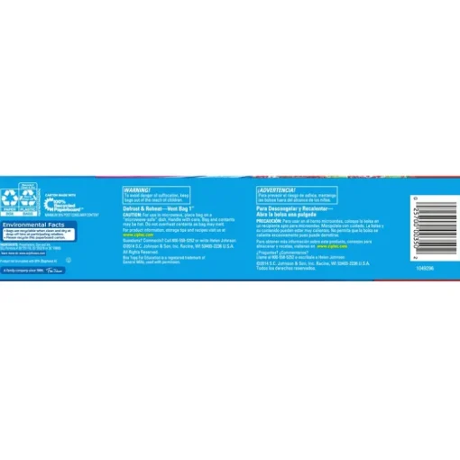 Ziploc Food Storage Bag 19 pk Clear (Pack of 12)