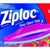 Ziploc Food Storage Bag 48 pk Clear (Pack of 9)