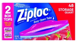 Ziploc Food Storage Bag 48 pk Clear (Pack of 9)