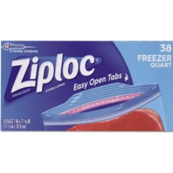 Ziploc Freezer Bag 38 pk Clear (Pack of 9)