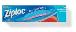 Ziploc Freezer Bag 14 pk Clear